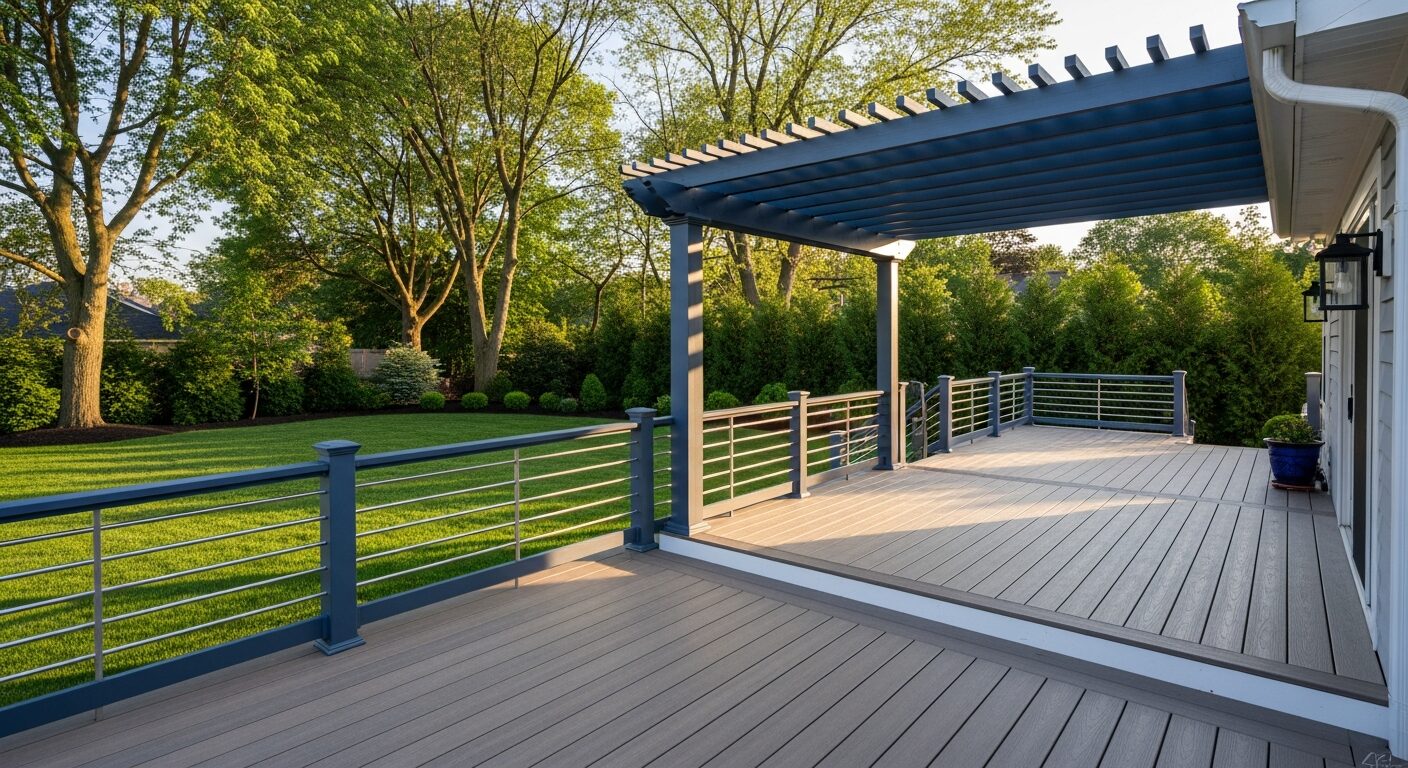 Backyard Deck & Outdoor Living — residential project in Glenside, PA